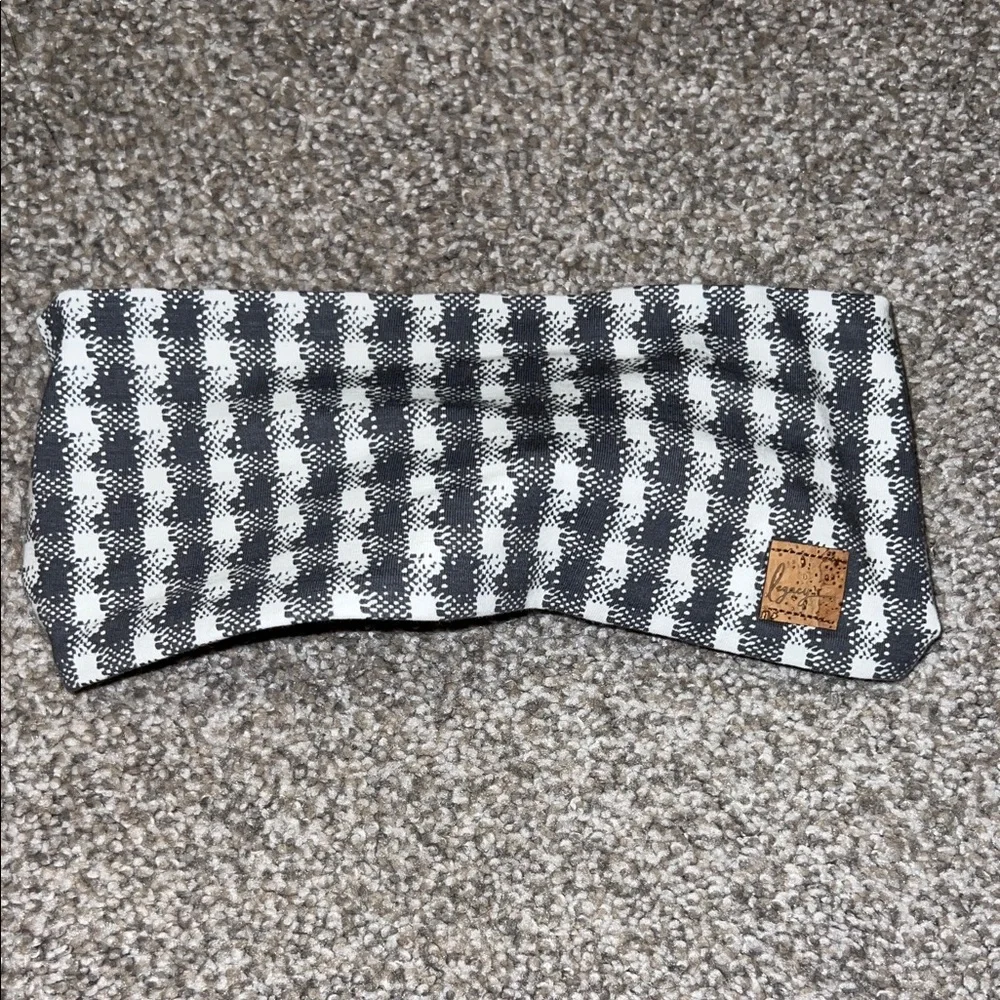 Black and White‎ Checkered Headband